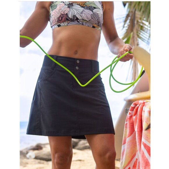 Title Nine Black Clamber Hiking Skort Skirt Women's 6 - Picture 13 of 15